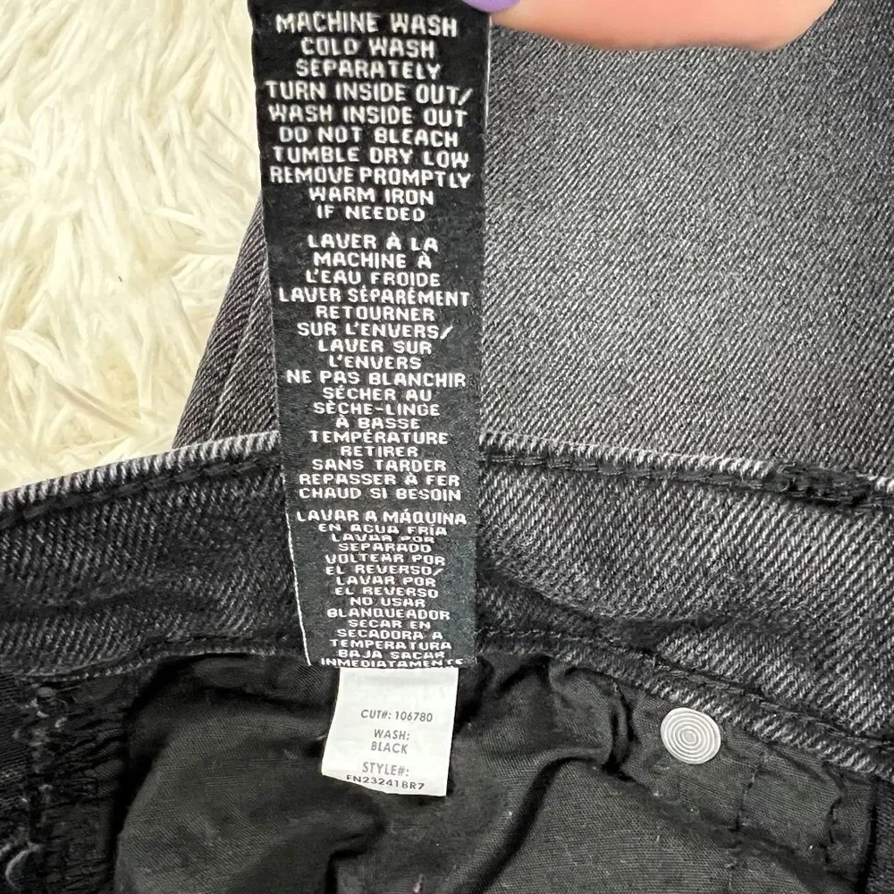 Fashion Nova Black High Waisted Stretch Skinny Jeans Size 3 / 26 - Picture 8 of 8